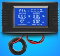 100A ψηφιακό βολτόμετρο αμπερόμετρων μετρητών με τη FCC CE επίδειξης CT LCD σπειρών