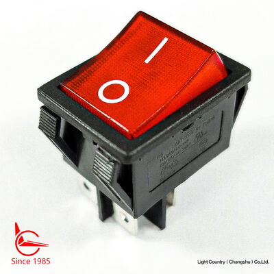 Καλή ποιότητα R5 Rocker Switch της Ταϊβάν, 32*25mm, ON-OFF, κόκκινη λάμπα, 16A 250V