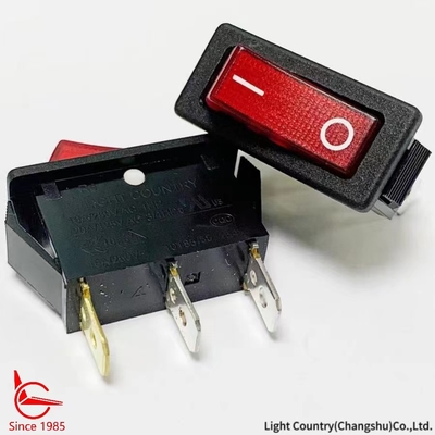 Καλή ποιότητα ON-OFF R4 Rocker Switch με κόκκινο φως 33 * 15mm 16A 250V UL VDE